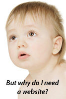 Baby asking why do I need a website